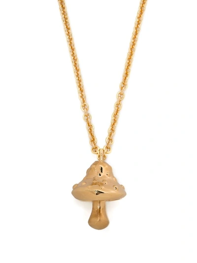 Ambush Mushroom-charm Chain Necklace In Gold