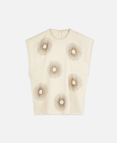 Stella Mccartney Silver Moon Piper Hotfix Top