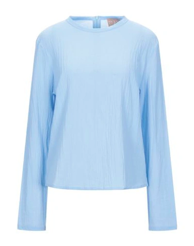 Albus Lumen Blouses In Sky Blue