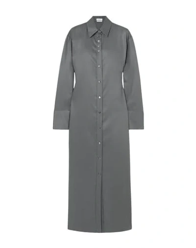 Deveaux Long Dresses In Grey