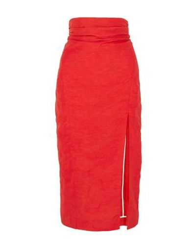 Carmen March Long Skirts In Red