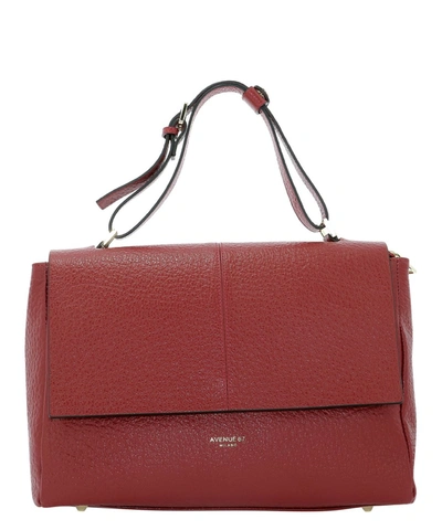 Avenue 67 Elettra Red Leather Shoulder Bag