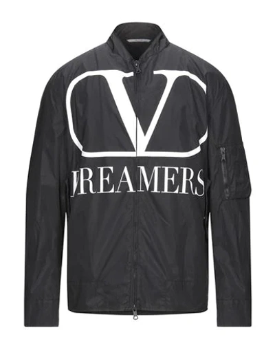 Valentino Black Polyamide Outerwear Jacket