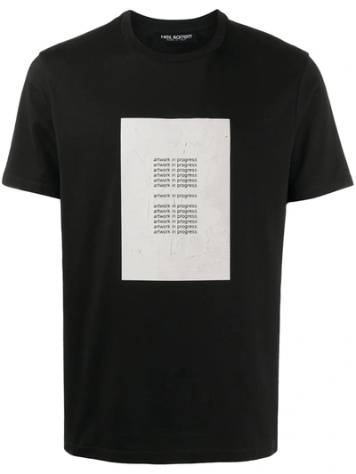 Neil Barrett Artwork In Progress T-shirt Black White