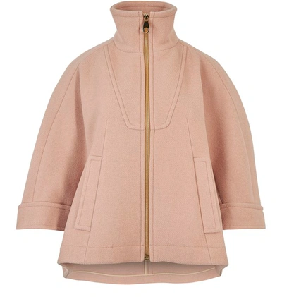 Chloé Short Coat In Biscuit Pink