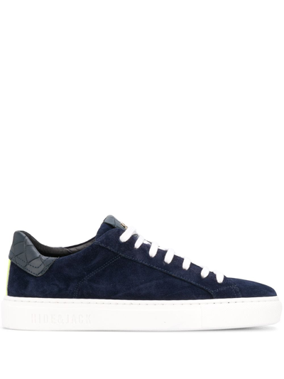 Hide & Jack Contrast-panel Low-top Trainers In Blue