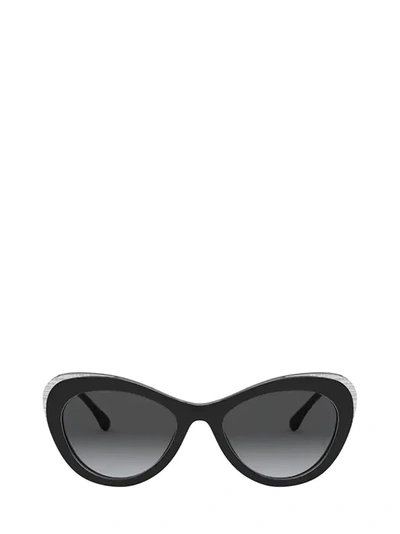 Pre-owned Chanel Cat Eye Frame Sunglasses In Black