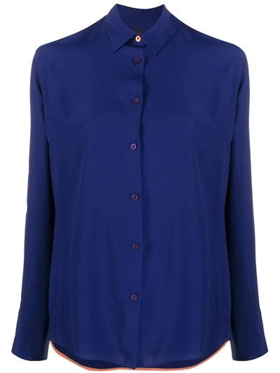 Ps By Paul Smith Classic Button-up Shirt In Blue