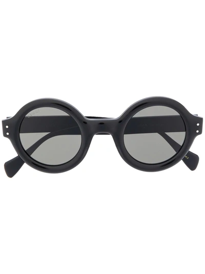 Gucci Gg0871s 003 Round-frame Sunglasses In Black