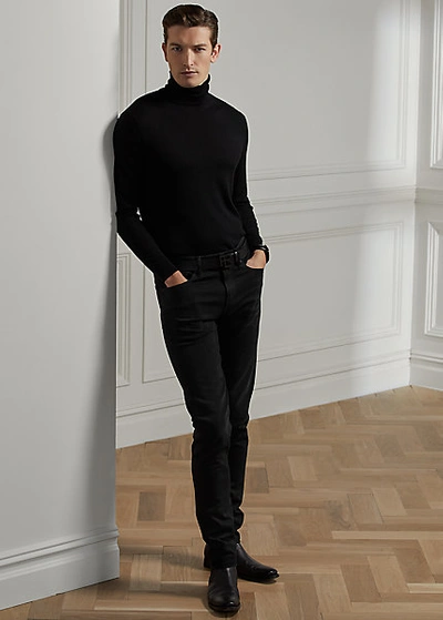 Ralph Lauren Stretch Skinny Jean In Black