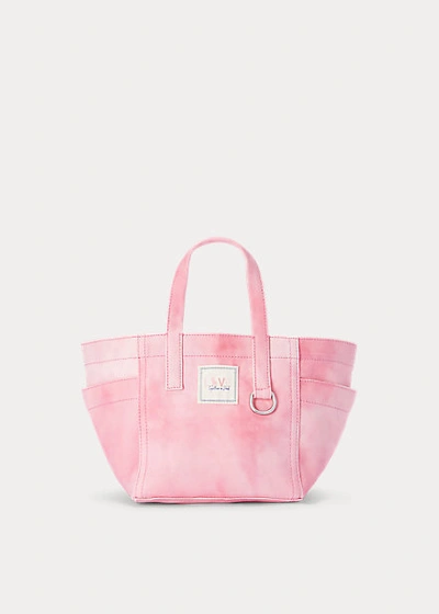 Ralph Lauren Pink Pony Tie-dye Mini Tote Bag In Pink Multi | ModeSens