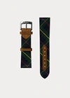 Polo Ralph Lauren Tartan Tie Silk Watch Strap In Farquharson Tartan