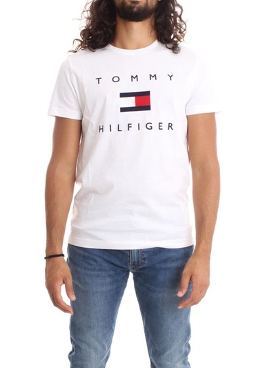 Tommy Hilfiger Tommy Flag Hilfiger T-shirt In White