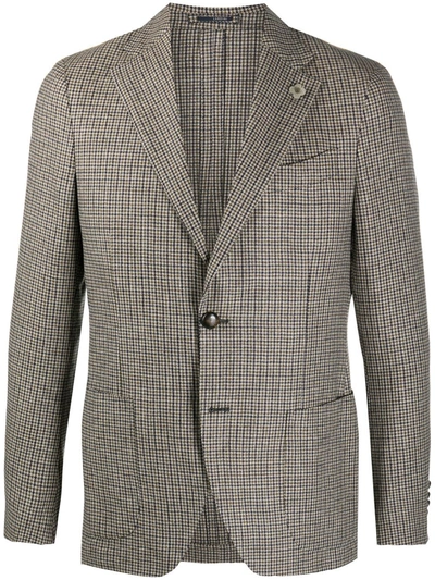Lardini Men's Wool Jacket Blazer  Special Line In Neutrals