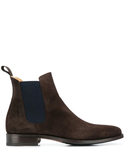 Scarosso Giancarlo Chelsea Boots In Brown