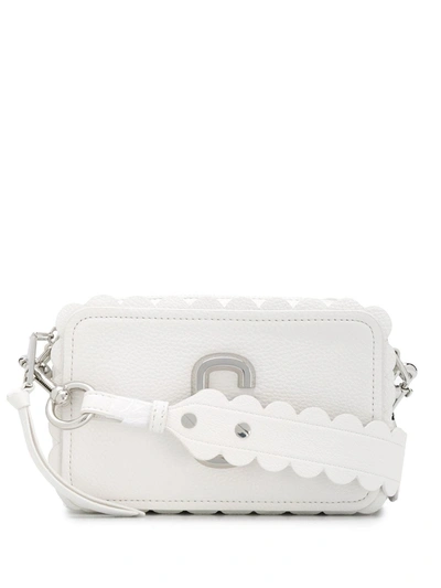 Marc Jacobs The Softshot Scalloped Leather Cross-body Bag In White