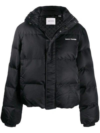 Daily Paper Epuffa Black Quilted Shell Jacket