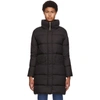 Herno Long Fitted Puffer Coat With Thumbholes In Black