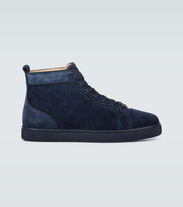 blue christian louboutin mens