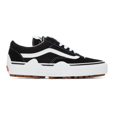 Vans Camp Mash Low Sneakers In Black Canvas In Black/white