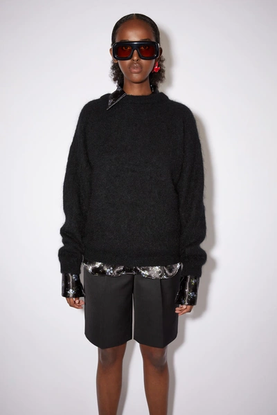 Acne Studios Mohair-blend Sweater In Black