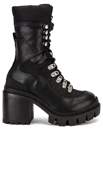 Jeffrey Campbell Maniac Lace Up Boot In Black