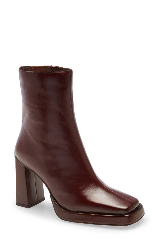 Jeffrey Campbell Maximal Bootie In Black Leather | ModeSens