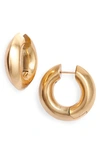 Kendra Scott Mikki Huggie Hoop Earrings In Vintage Gold