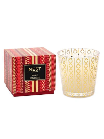 Nest Fragrances Holiday 3-wick Scented Candle In Gold