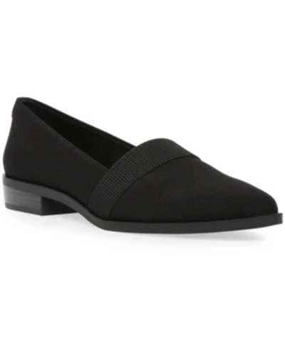 Anne Klein Ryan Loafers In Black Stretch