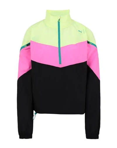 Puma Women's Train First Mile Xtreme Colorblocked Half-zip Training Jacket In Multi