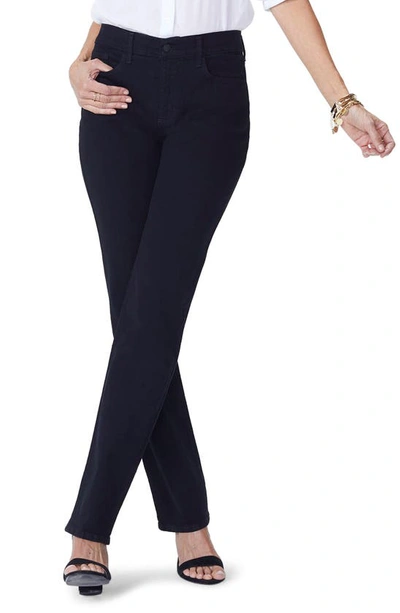 Nydj Marilyn Straight Jeans In Black