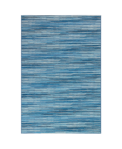 Liora Manne Marina Stripes 3'3" X 4'11" Area Rug In Bluestone