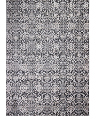 Bb Rugs Plymouth Ply-03 Charcoal 2'6" X 8' Runner Rug