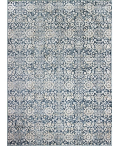 Bb Rugs Plymouth Ply-04 Blue 2'6" X 8' Runner Rug