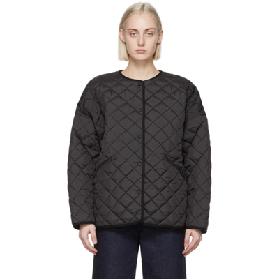 Totême Quilted Recycled Shell Jacket In Black