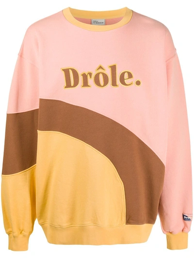 Drôle De Monsieur Sweatshirt Mit Logo-print In Pink