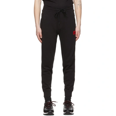 Hugo Doak French Terry Classic Fit Drawstring Sweatpants In Black