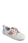 Sperry Crest Vibe Slip-on Sneaker In White/ Blush Faux Leather