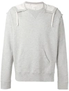 Maison Margiela Oversize Hooded Sweatshirt In Grey