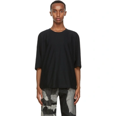 Issey Miyake Crew-neck Technical Pleated-jersey T-shirt In 15 Black