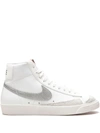 Nike Blazer Mid '77 Vintage High-top Trainers In Summit White/metallic Silver/summit White