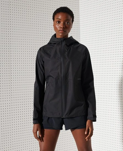 Superdry Women's Sport No Excuses Waterproof Jacket Black - Size: 8