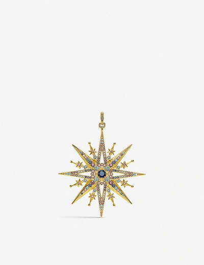 Thomas Sabo Kingdom Of Dreams Royalty Star 18ct Gold-plated Pendant
