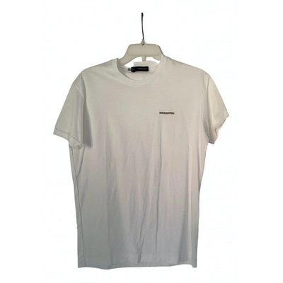Pre-owned Dsquared2 White Cotton T-shirt