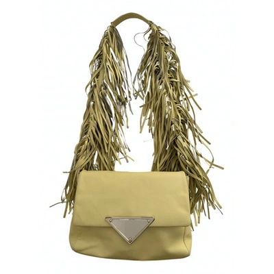 Pre-owned Sara Battaglia Yellow Leather Handbag