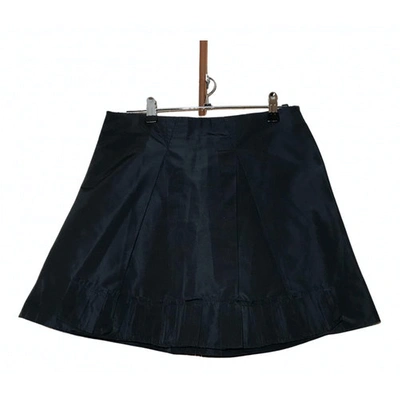 Pre-owned Miu Miu Mid-length Skirt In Navy