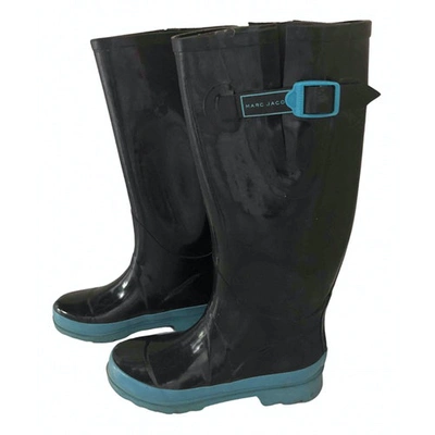Pre-owned Marc Jacobs Wellington Boots In Black