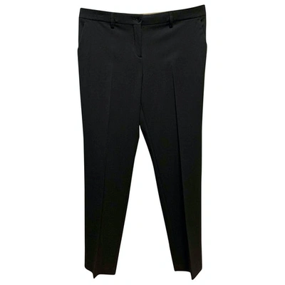 Pre-owned Etro Black Wool Trousers