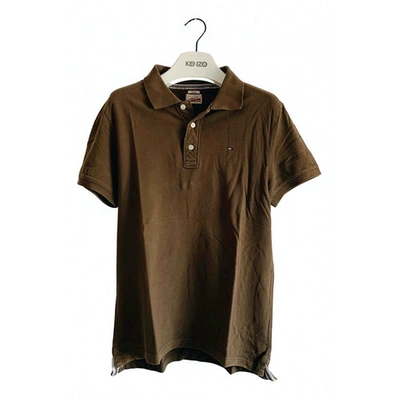 Pre-owned Tommy Hilfiger Polo Shirt In Brown